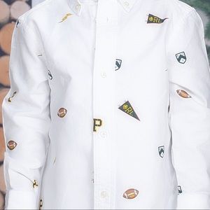 Ralph Lauren Button Down. Worn once and professionally dry cleaned.